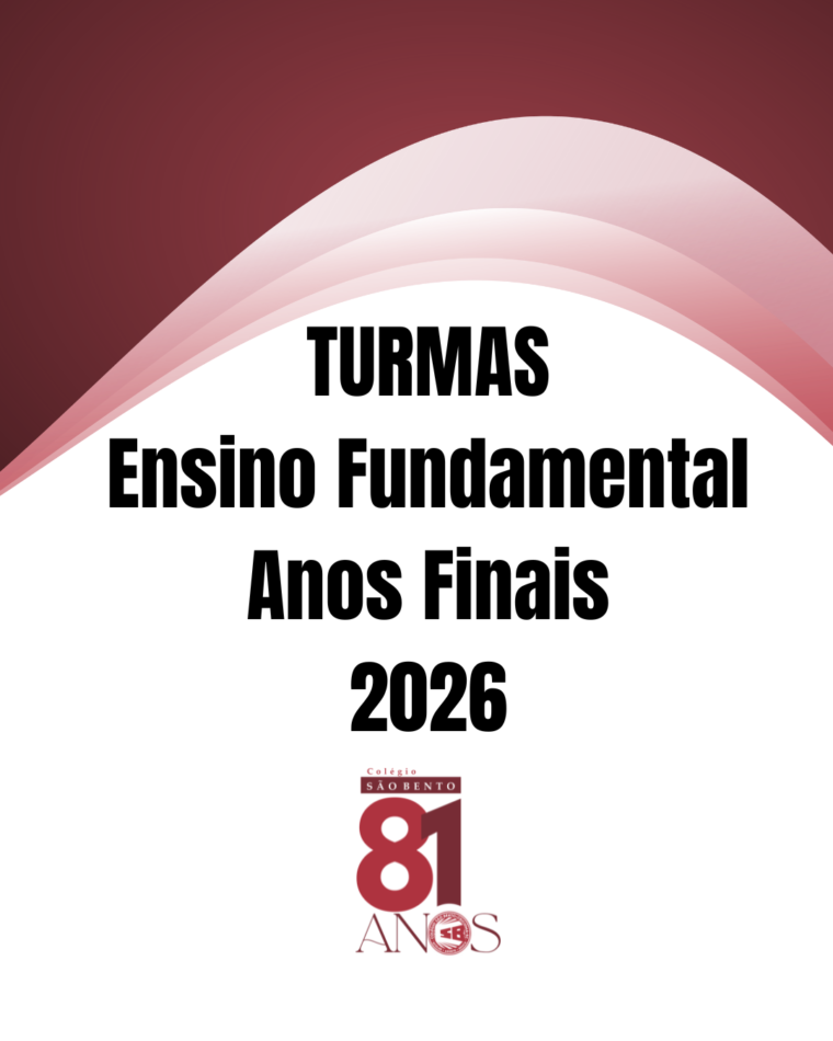 Turmas do Ensino Fundamental Anos Finais – 2026